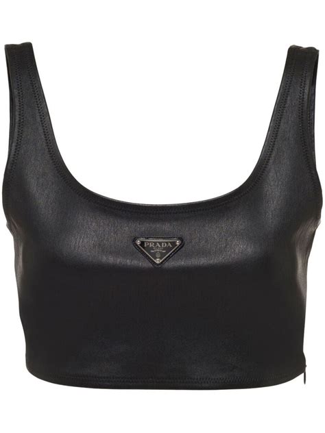 prada crop tank top|prada cropped tops.